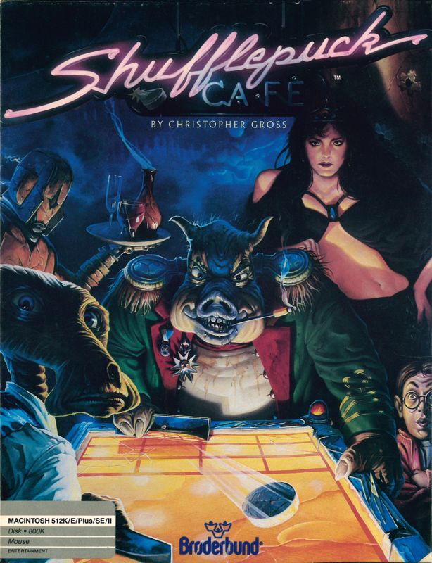 Shufflepuck Cafe box art for Famicom